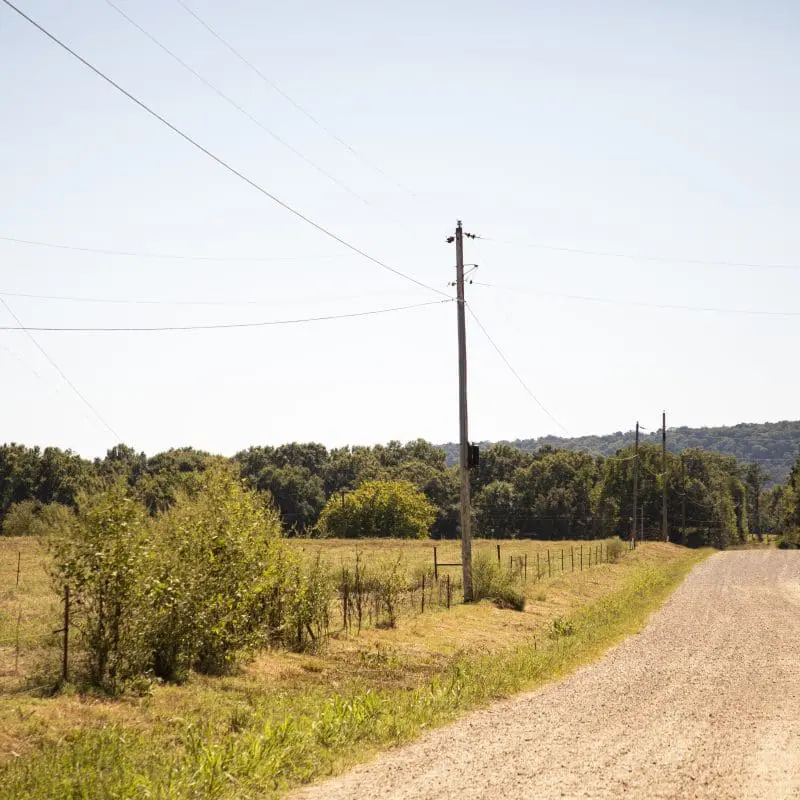 dirt road in Franklin Co