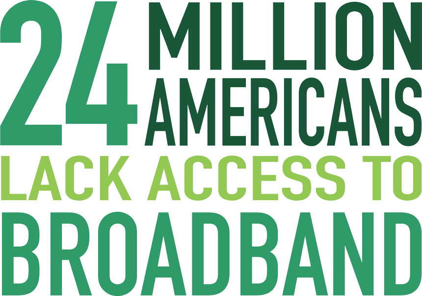 24 Million Americans Lack Access to BroadBand