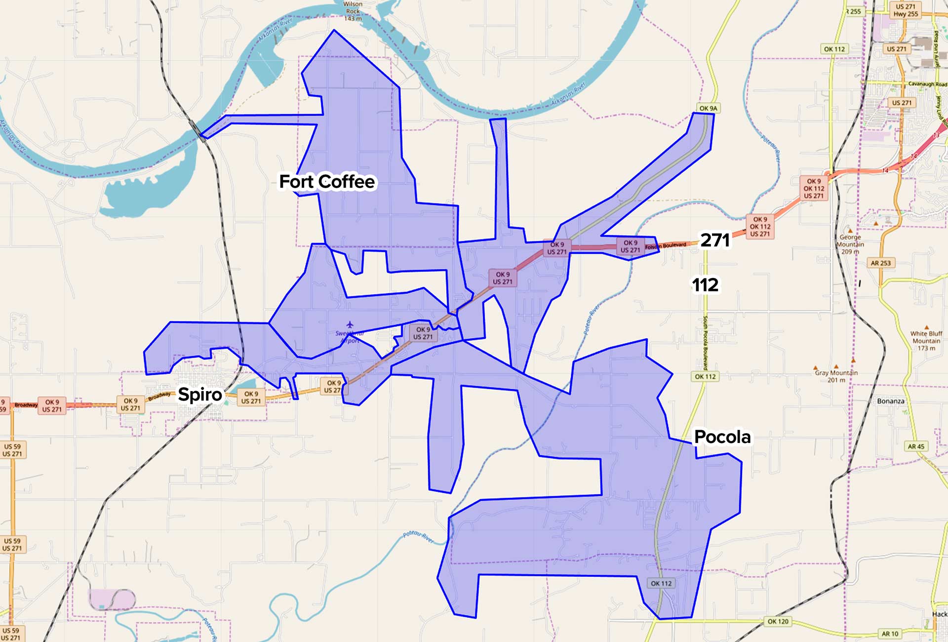 Murry Spur coverage map